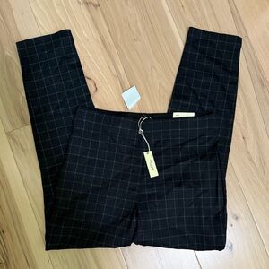 Max Studio Black Checkered Pants